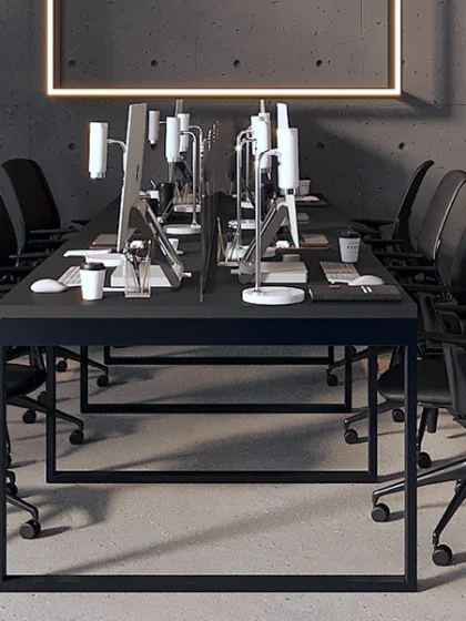 Особливості дизайну інтер’єру офісу у сірому кольорі