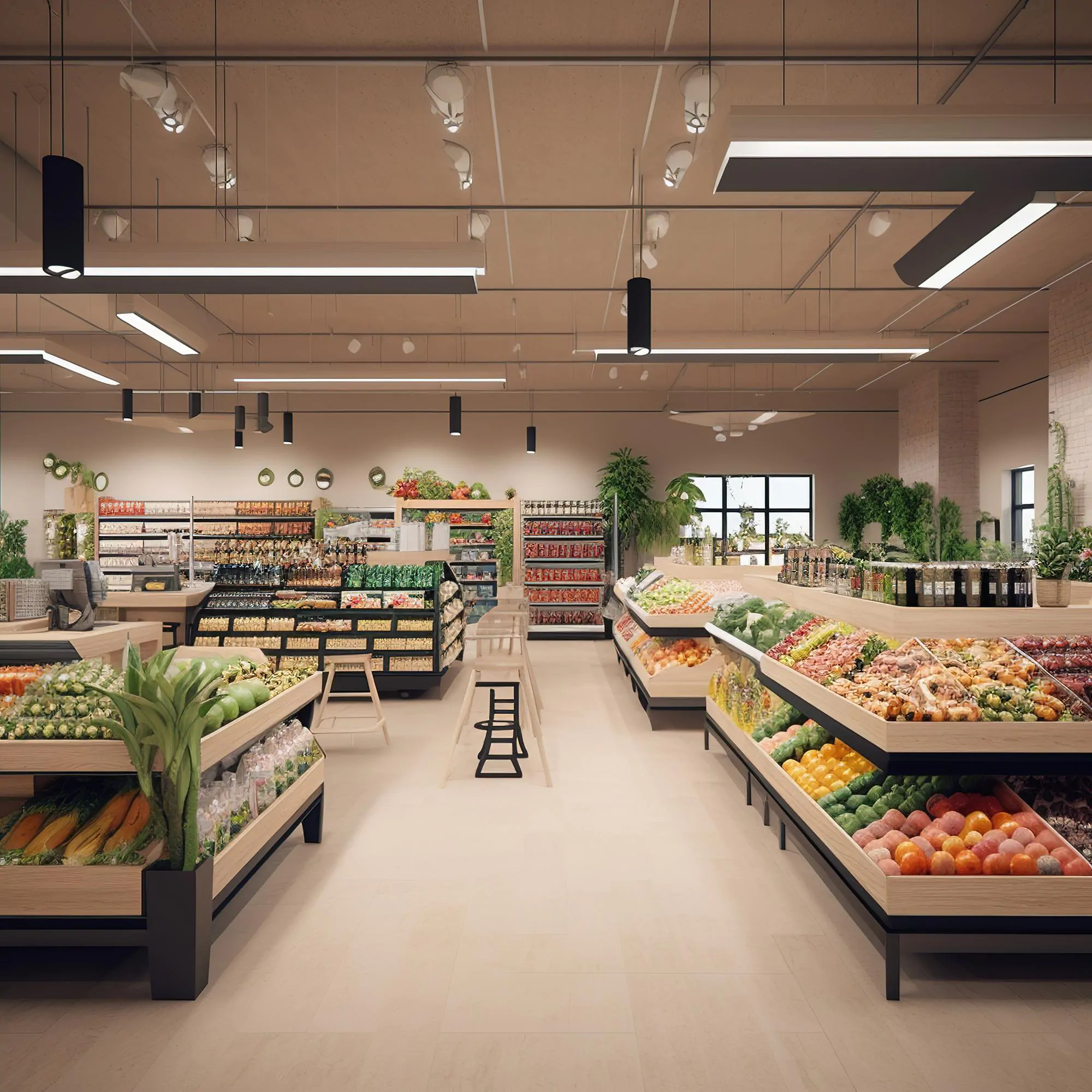 Дизайн інтер’єру продуктового магазину №4