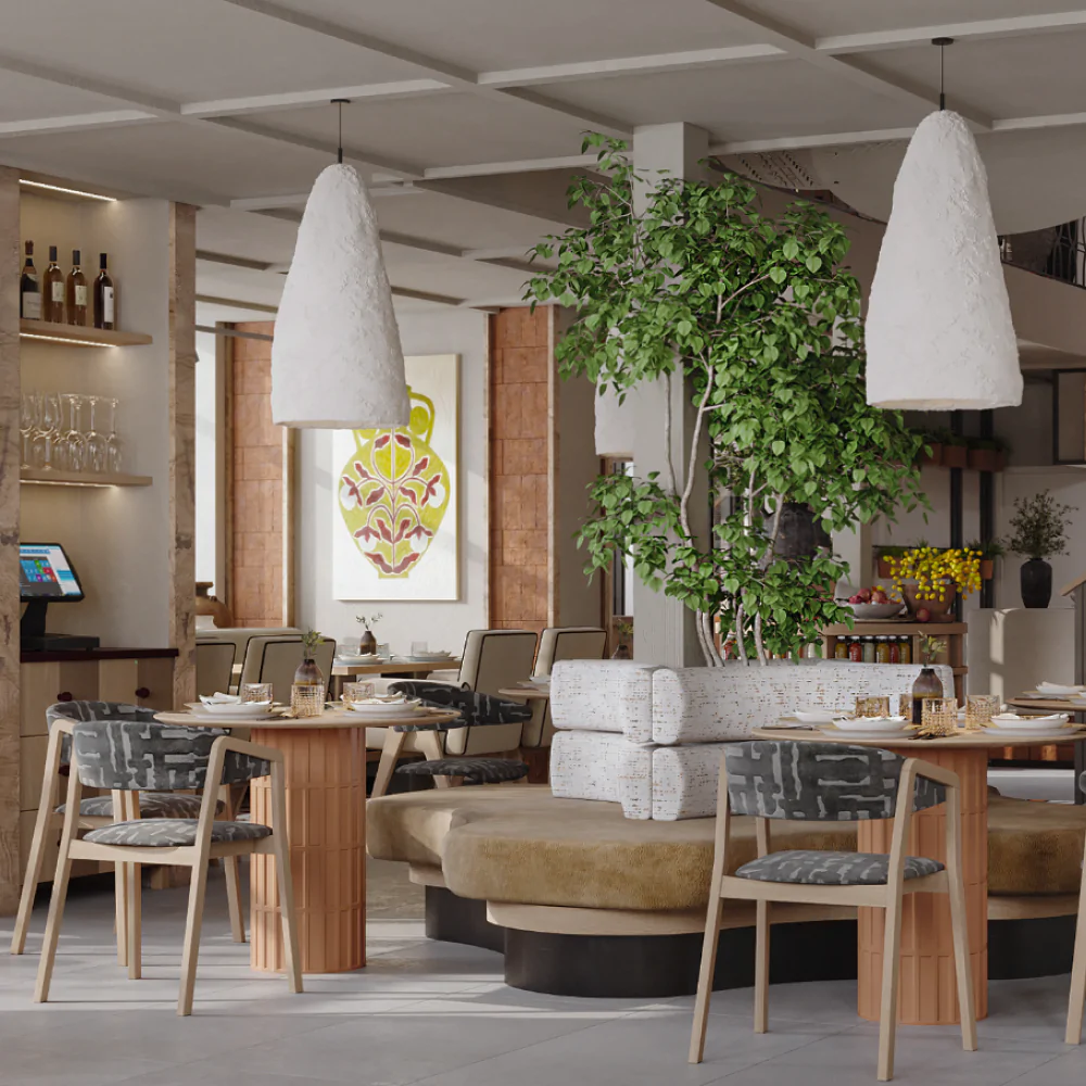 Освітлення у дизайні грузинського ресторану