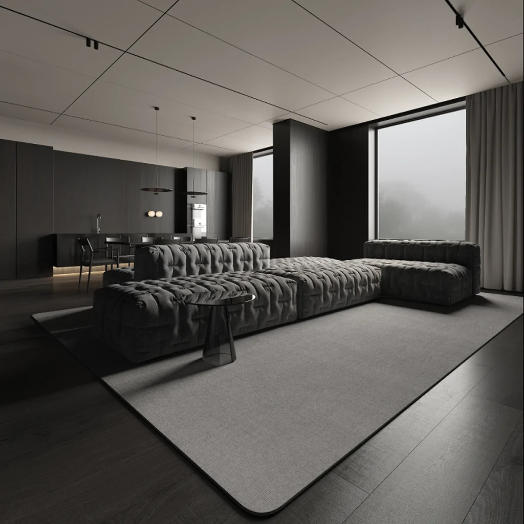 Дизайн-проект вітальні в стилі хай-тек