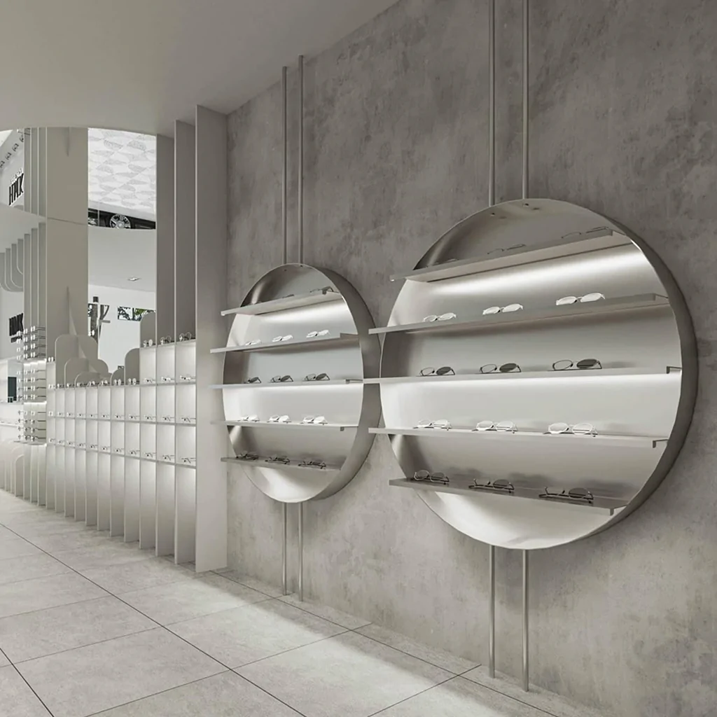 Дизайн-проект інтер'єру магазину в стилі хай-тек