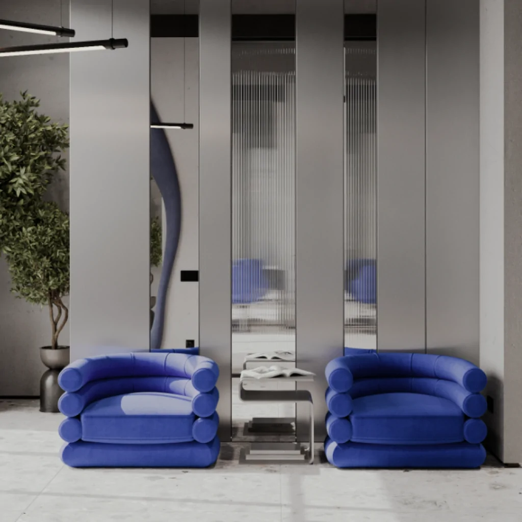 Дизайн інтер'єру салону краси в стилі хай-тек