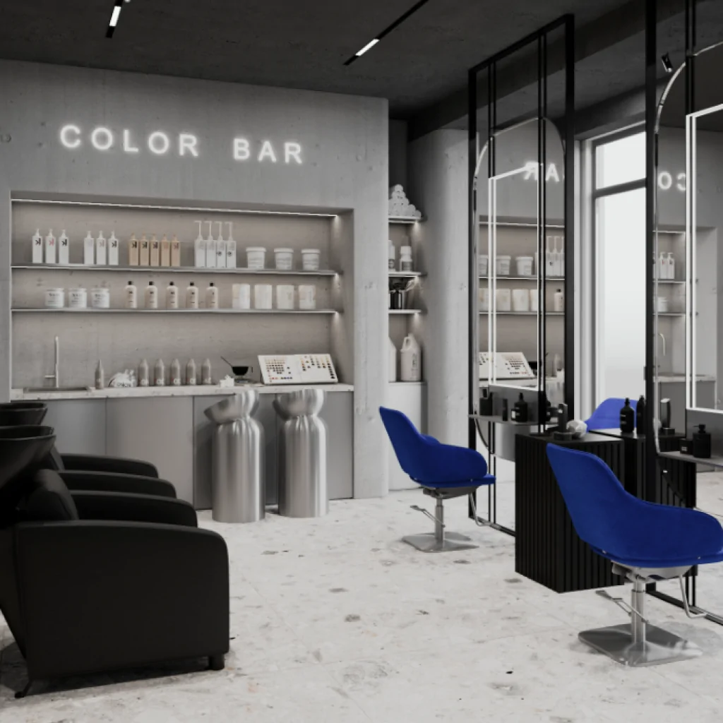 Стиль хай-тек в інтер'єрі салону краси