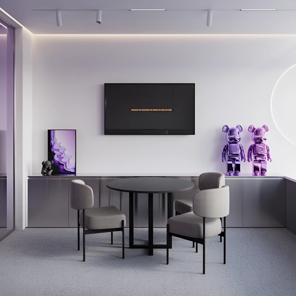 Декор в дизайні інтер'єру хай-тек офісу