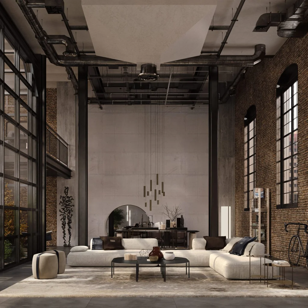Индустриальный лофт в дизайне интерьера