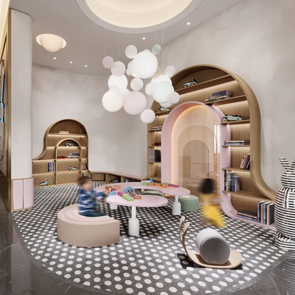 Меблі в інтер'єрі дитячого кафе