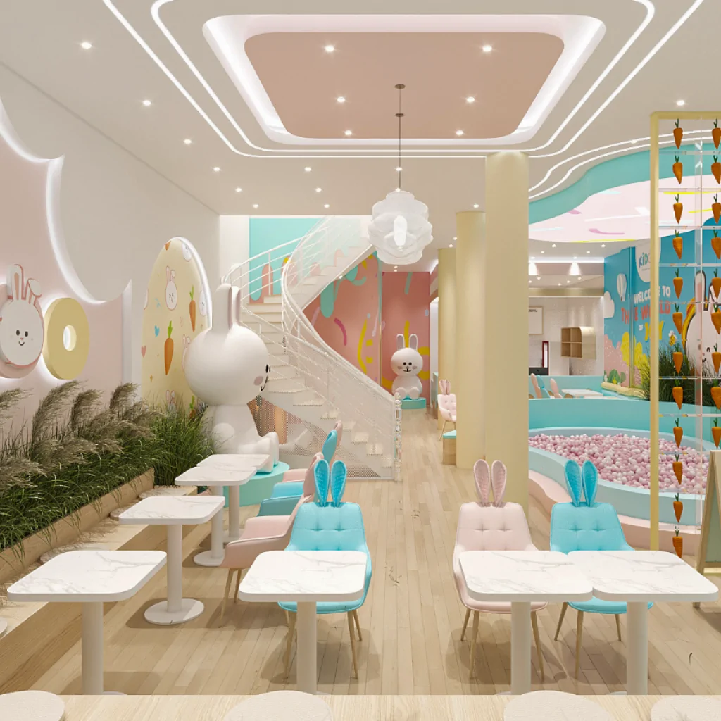 Освітлення у дизайні дитячого кафе