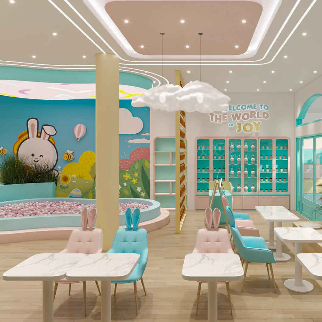 Освітлення в інтер'єрі дитячого кафе
