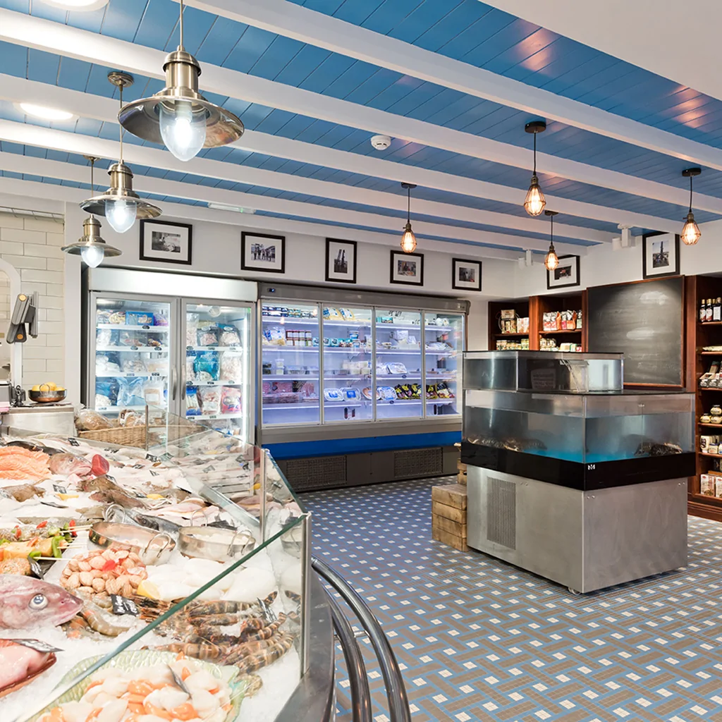 Дизайн магазину морепродуктів