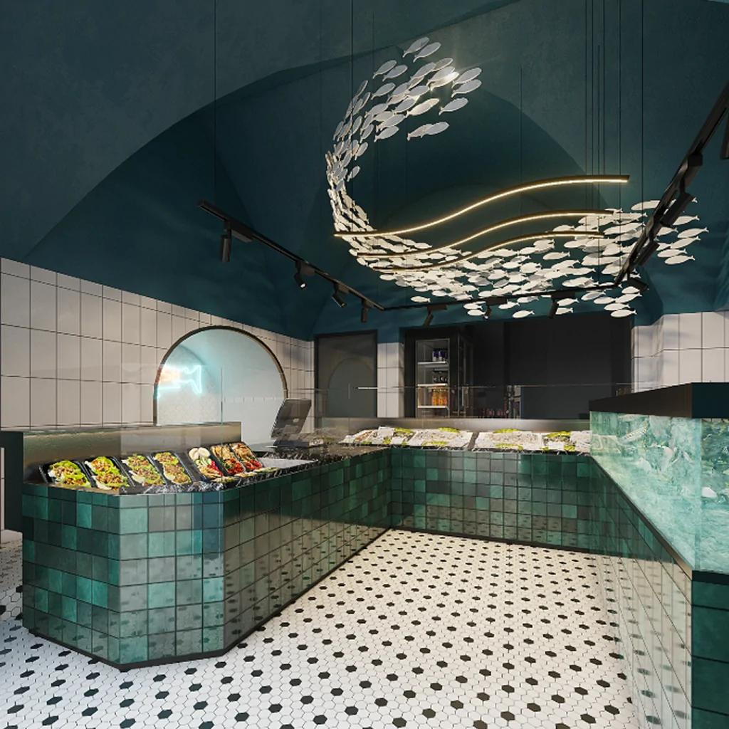 Інтер'єр рибного магазину