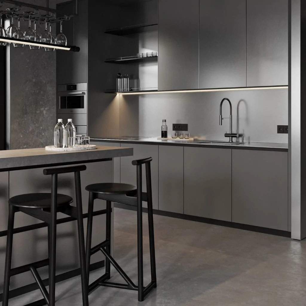 Дизайн інтер'єру квартири в стилі хай-тек