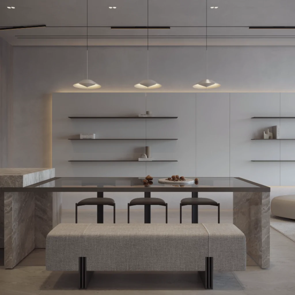 Освітлення в інтер'єрі у стилі хай-тек