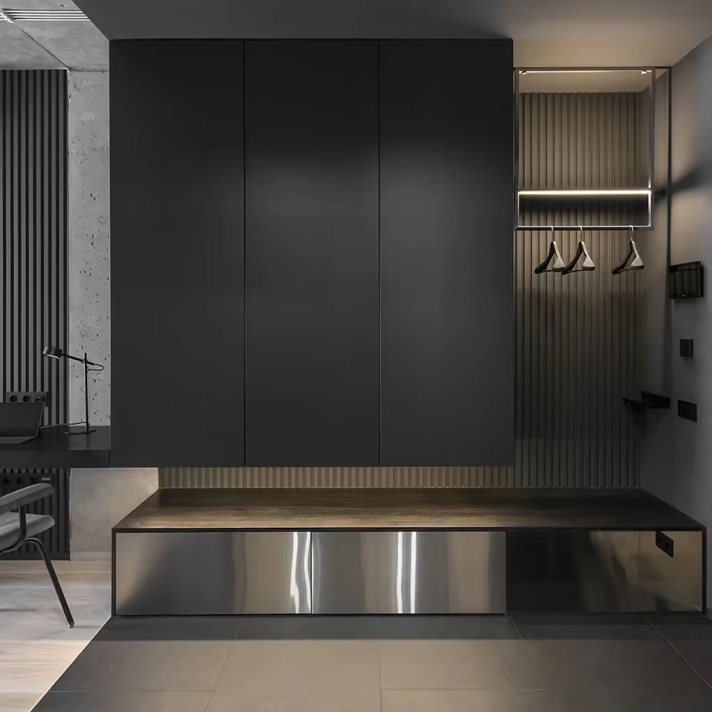 Дизайн-проект передпокою в стилі хай-тек