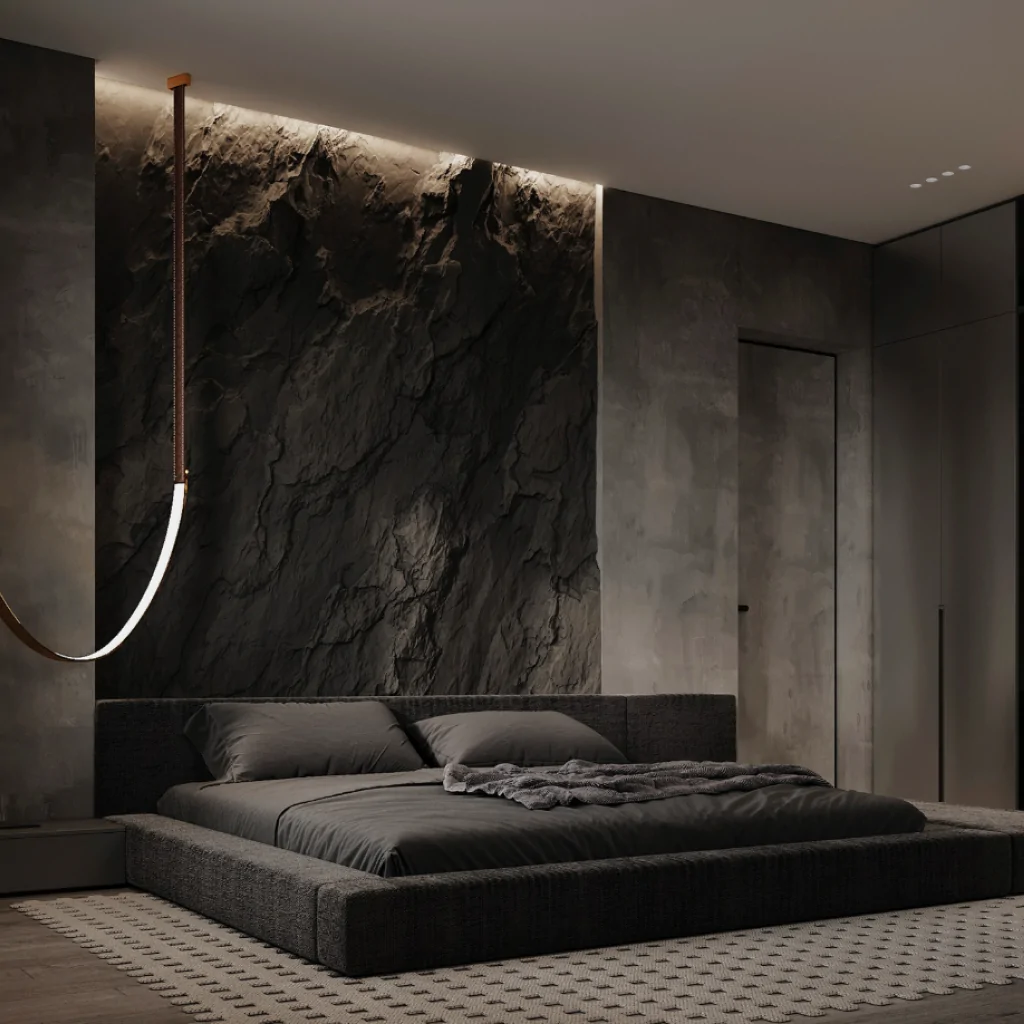 Дизайн інтер'єру спальні в стилі хай-тек від BORISSTUDIO