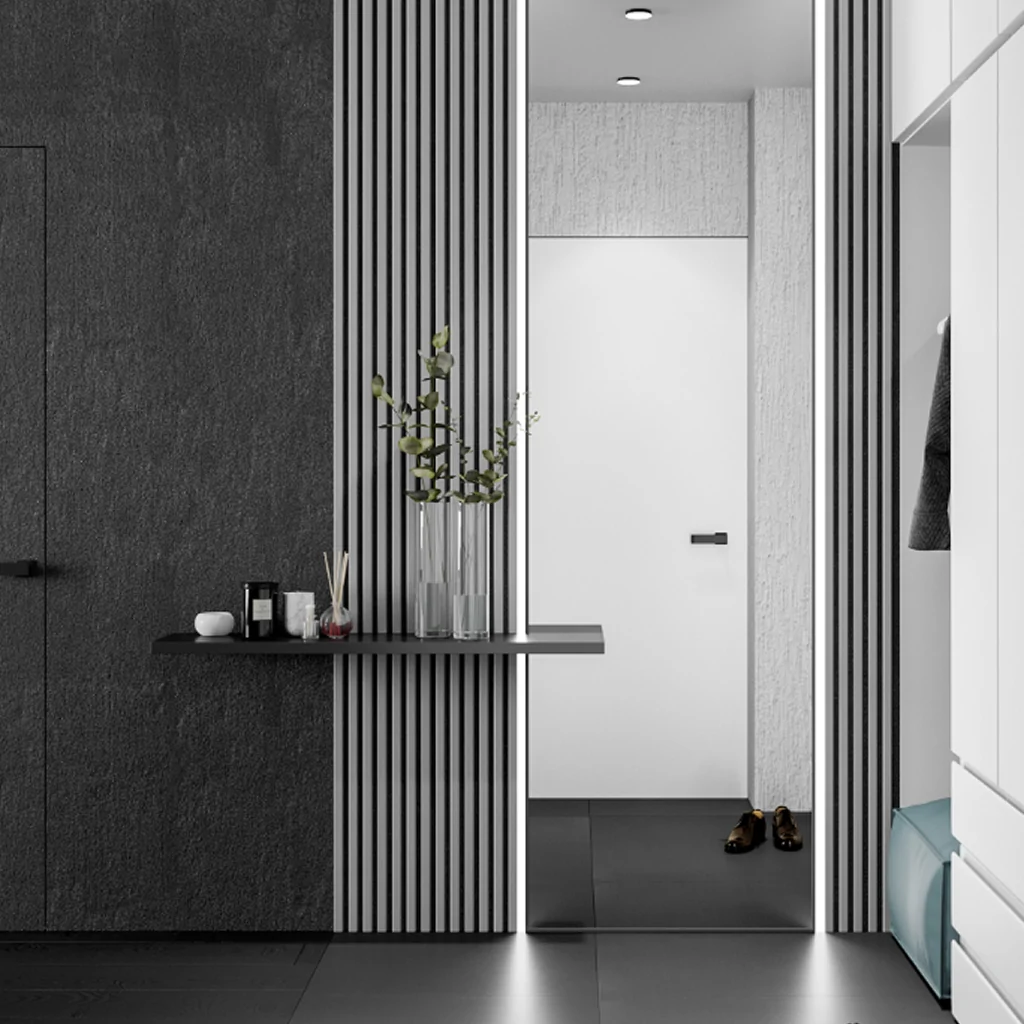 Дизайн-проект передпокою у стилі хай-тек