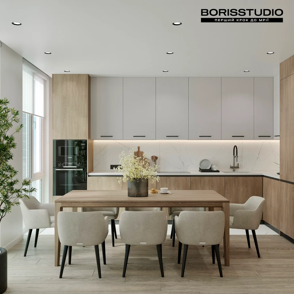 Дизайн кухні у стилі мінімалізм від BORISSTUDIO