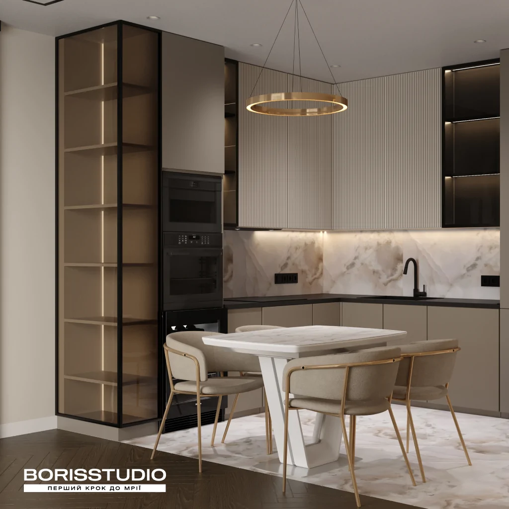 Дизайн кухні для квартири від BORISSTUDIO