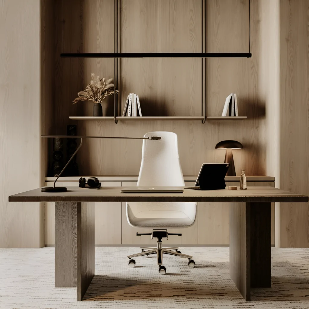 Дизайн кабінету керівника у стилі мінімалізм