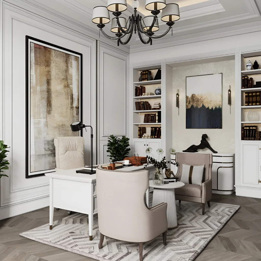 Дизайн інтер'єру кабінету керівника в англійському стилі