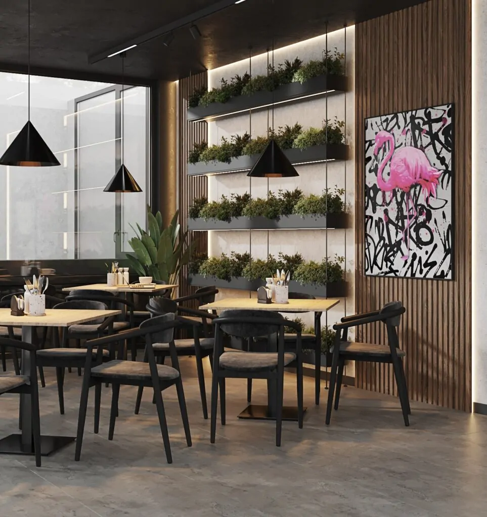 Дизайн-проєкт інтер’єру кафе у м. Кагарлик