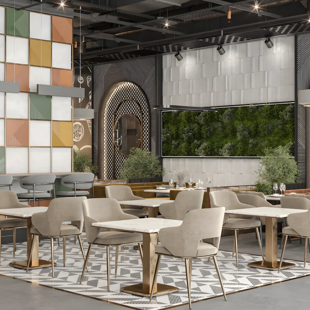 Дизайн-проект інтер'єру кафе в екостилі