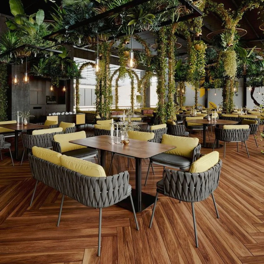 Інтер'єр ресторану в екодизайні