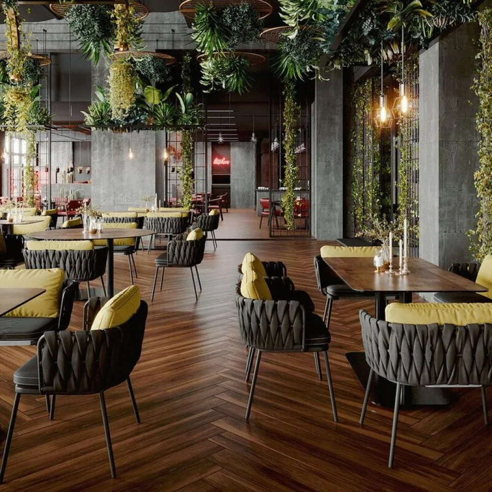 Дизайн ресторану в екостилі