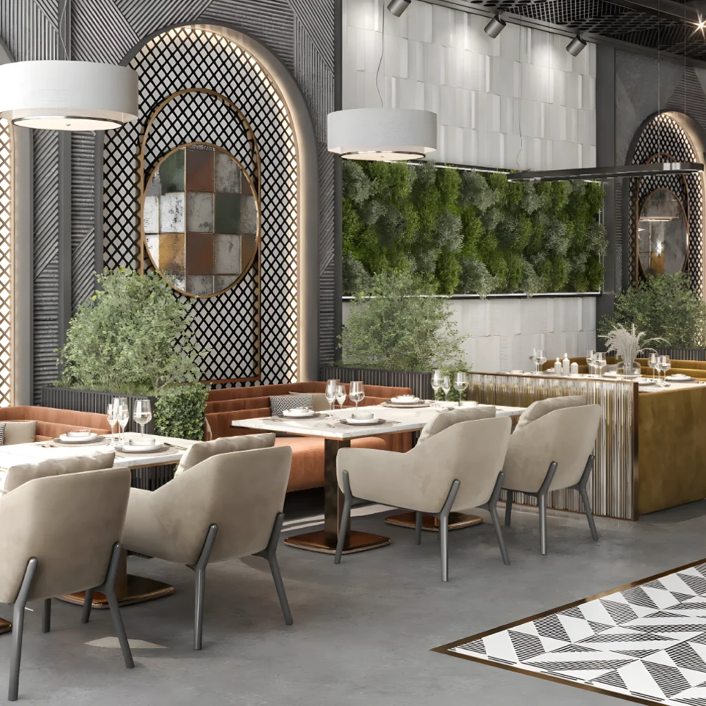 Меблі для кафе в екодизайні