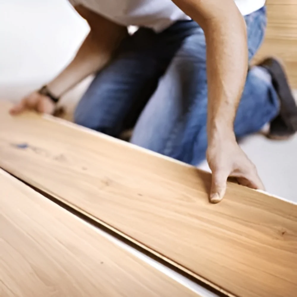 Процесс укладки ламината