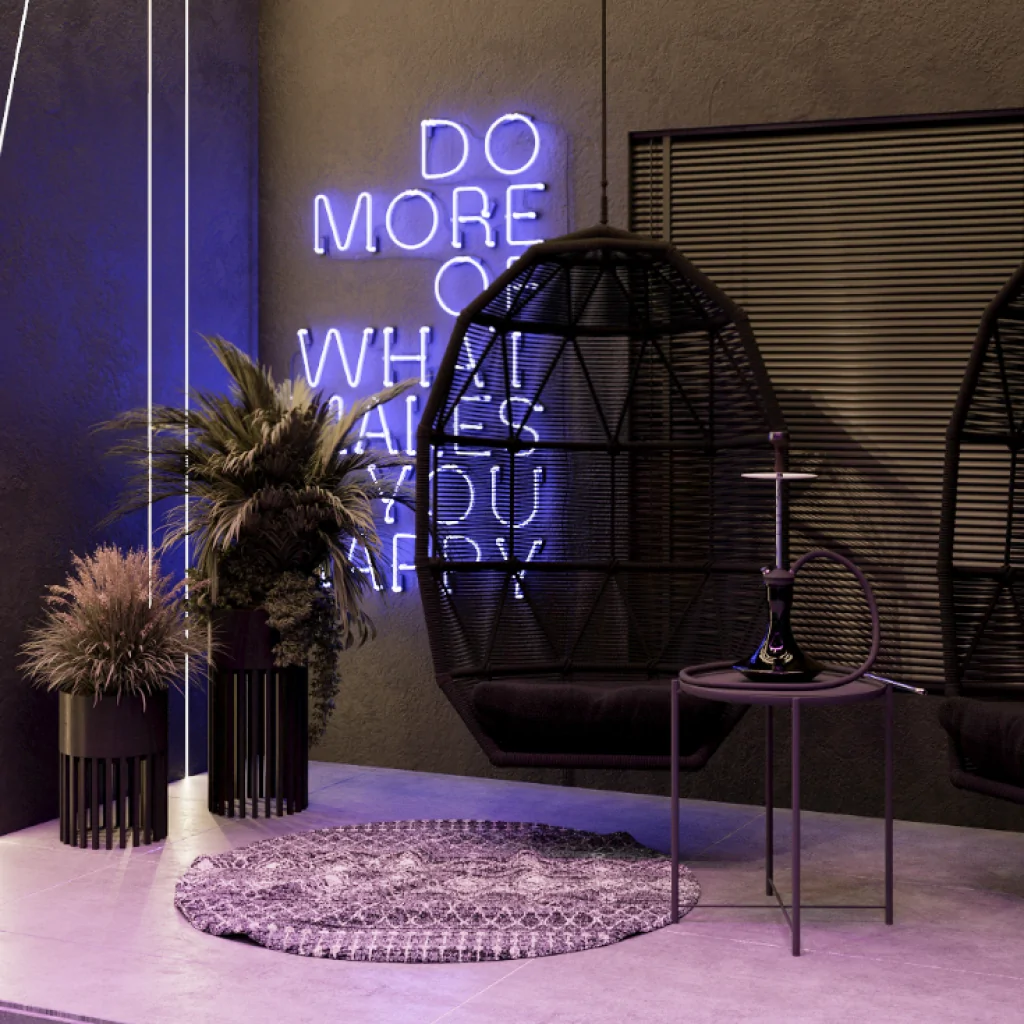 Освітлення в дизайні інтер'єру кальянної