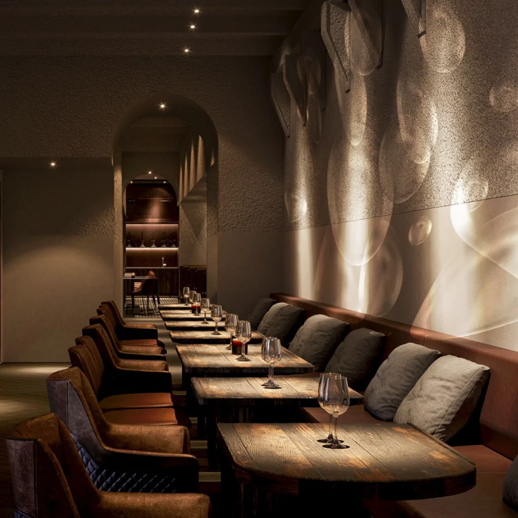 Інтер'єр кальянної в стилі лофт