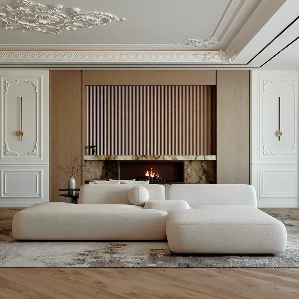 Дизайн интерьера гостиной в классическом стиле