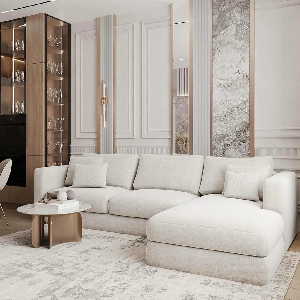 Дизайн-проект гостиной в классическом стиле