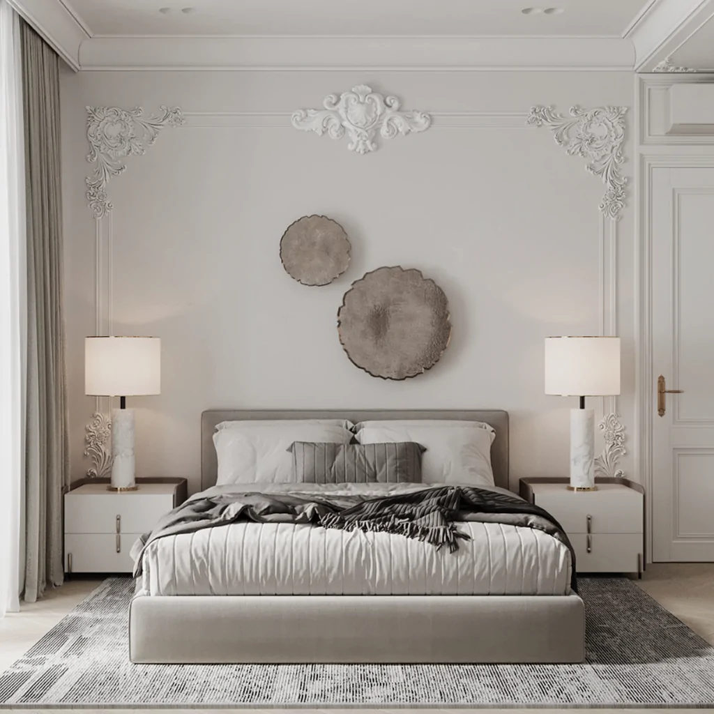 Дизайн-проект спальни в классическом стиле от BORISSTUDIO