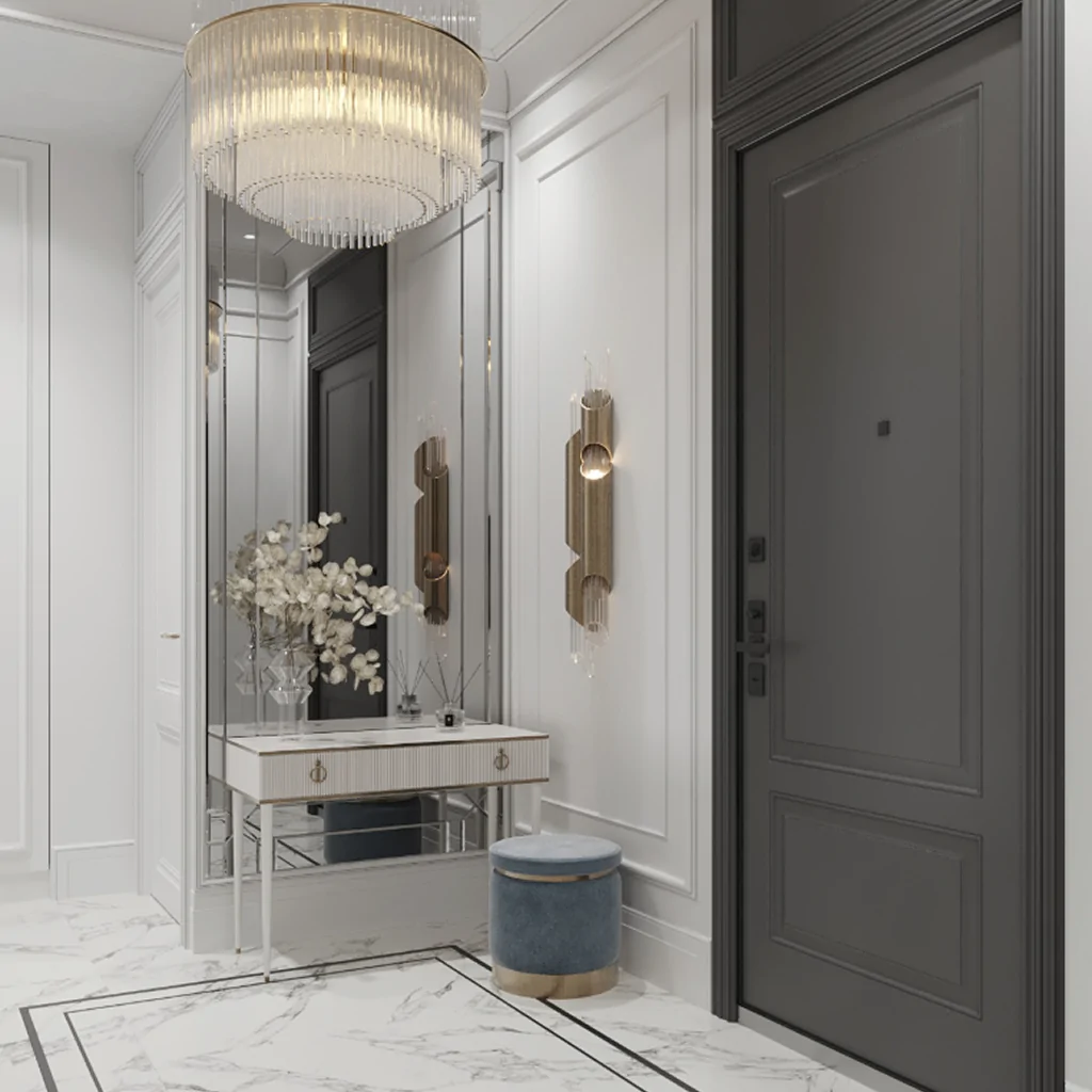 Дизайн прихожей в классическом стиле от BORISSTUDIO