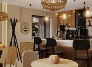 Дизайн-проєкт інтер’єру кав’ярні у м. Курахове