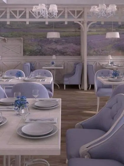 Дизайн кав’ярні у стилі прованс