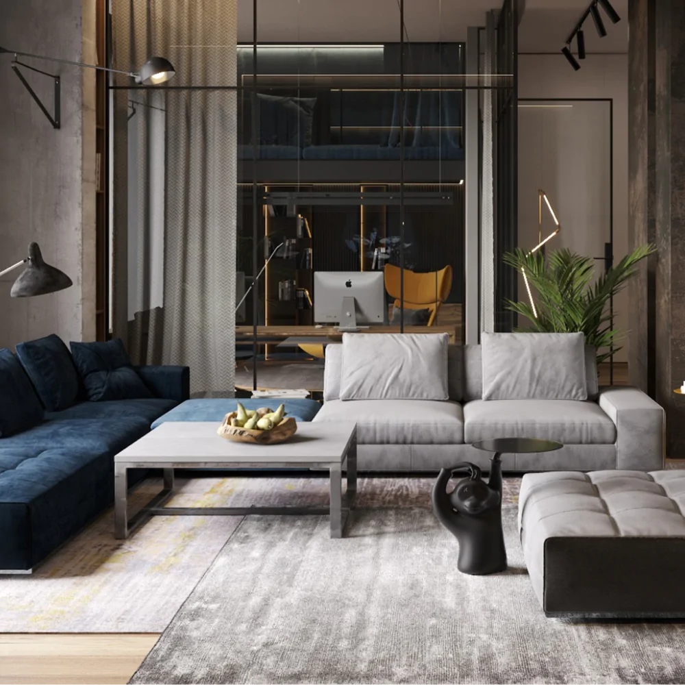 Дизайн котеджу у стилі лофт