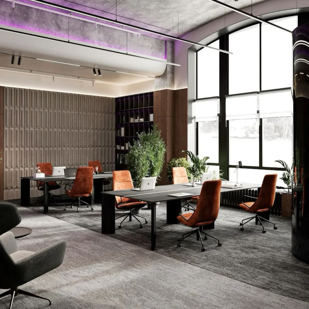 Дизайн коворкінгу в стилі лофт