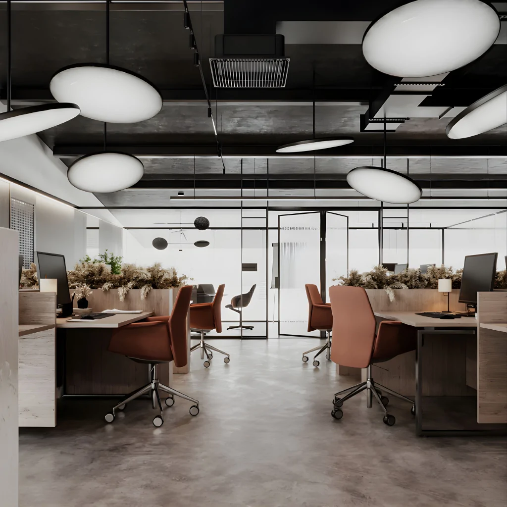 Меблі для коворкінгу в стилі лофт