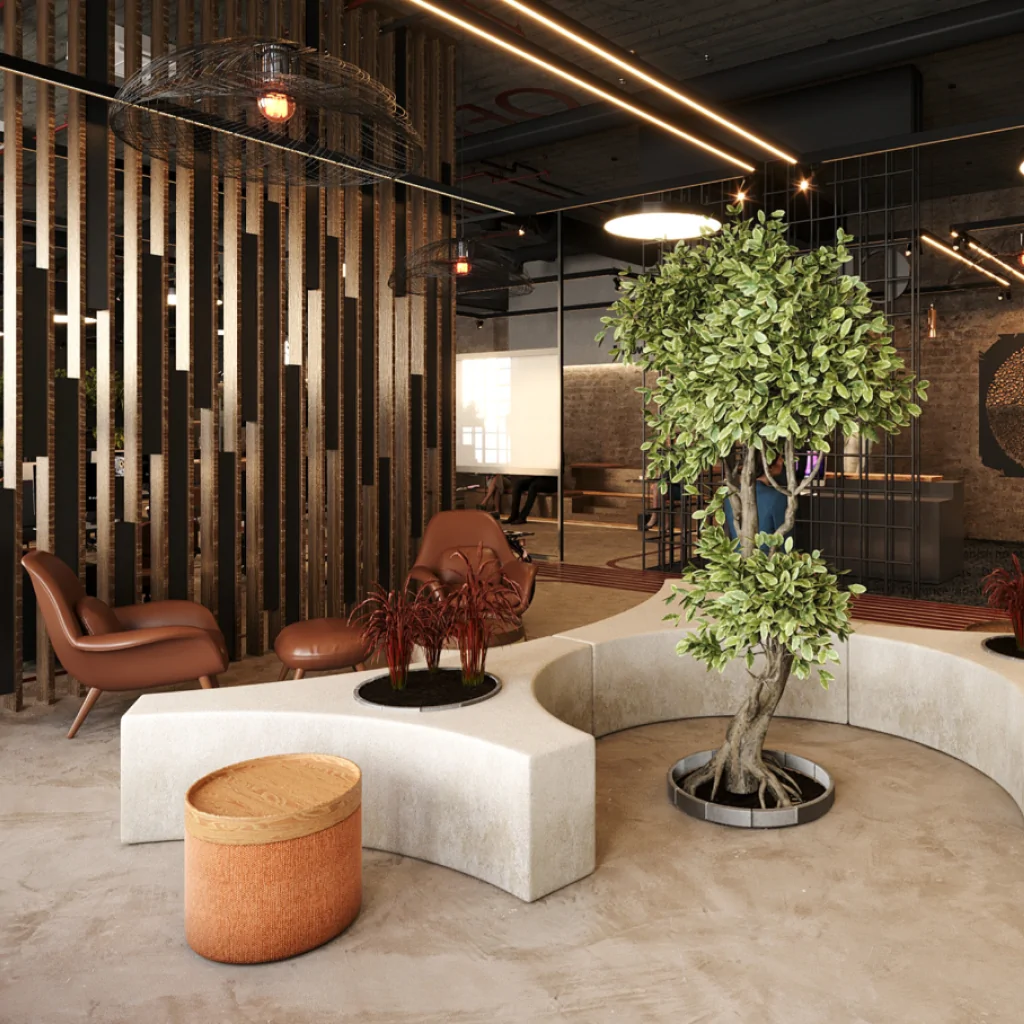 Дизайн-проект інтер'єру коворкінгу в стилі лофт