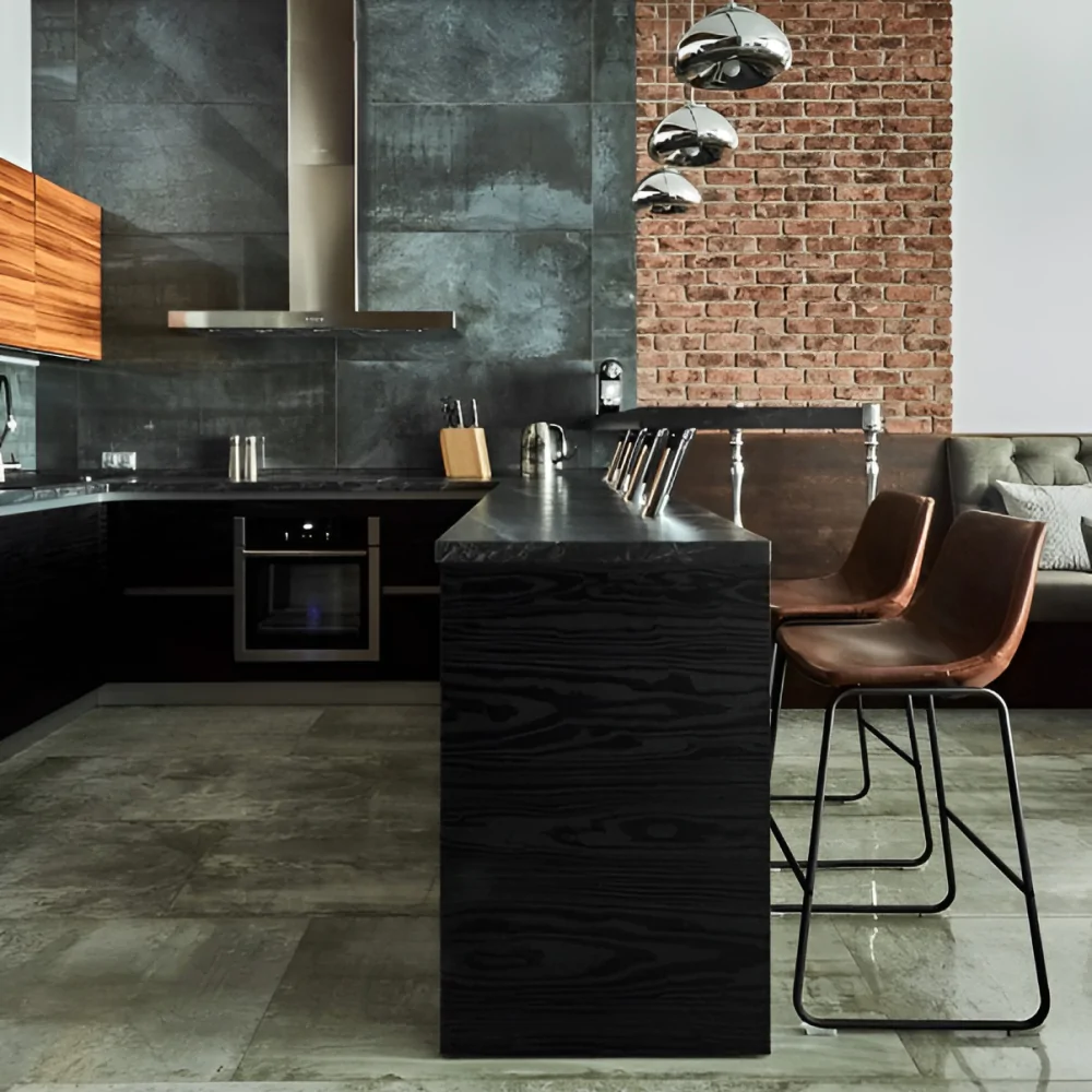 Кухня в стиле гранж для интерьера квартиры