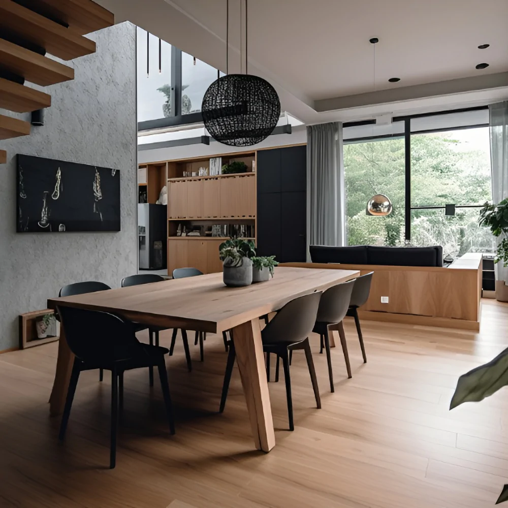 Стиль модерн в дизайні інтер'єру кухні будинку