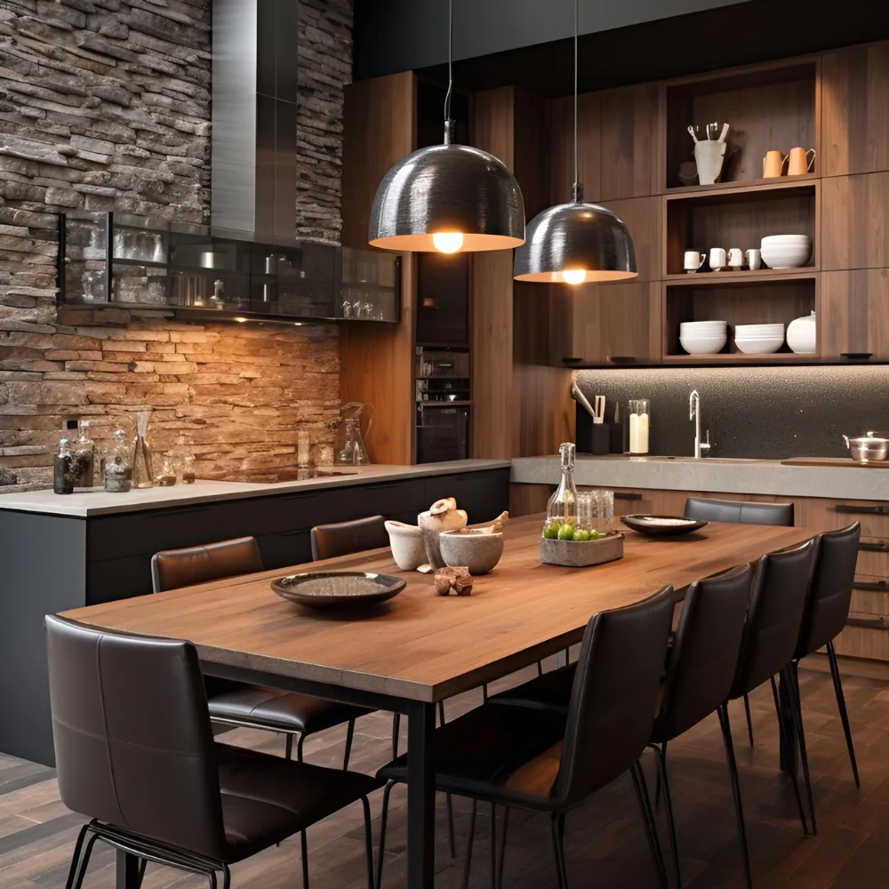Стильний дизайн кухні в стилі лофт