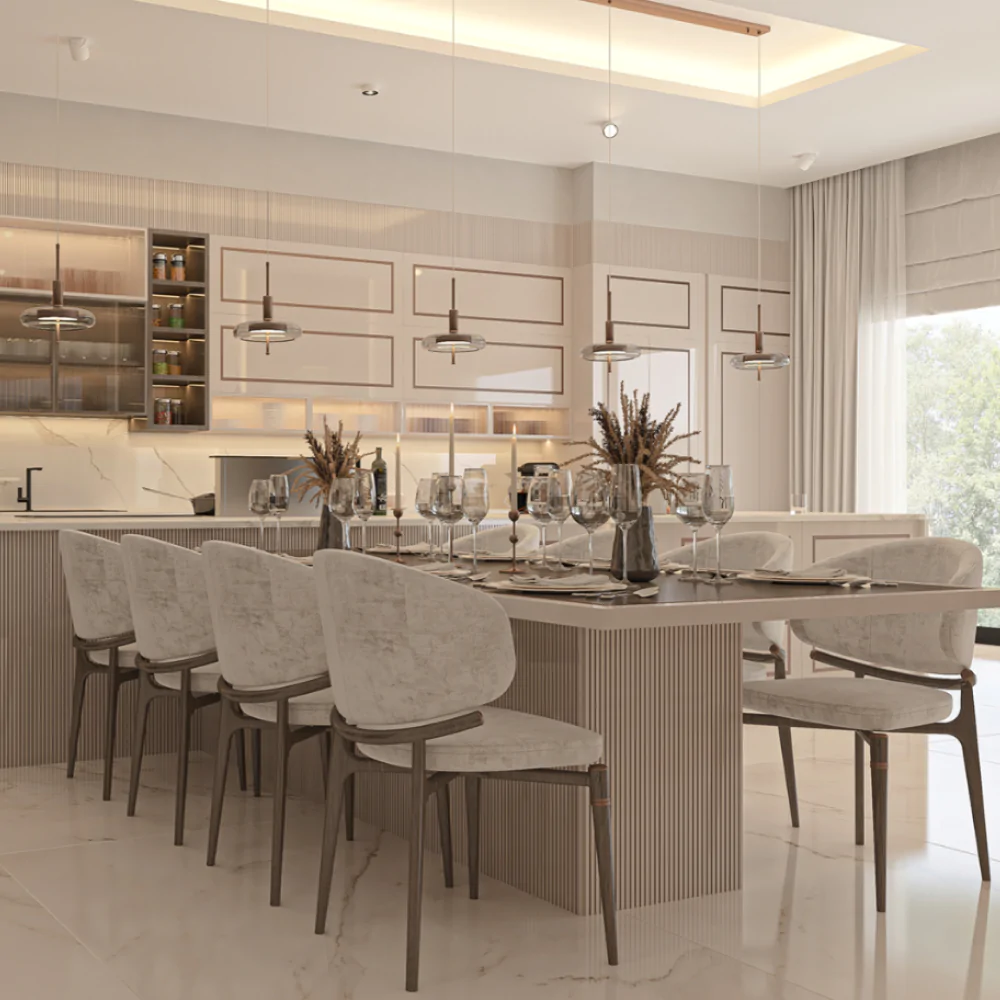 Дизайн кухни на загородной вилле