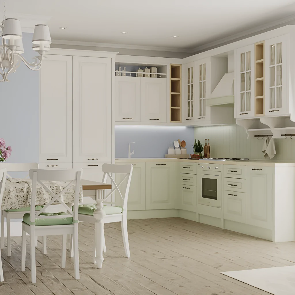 Дизайн-проект кутової кухні в стилі прованс