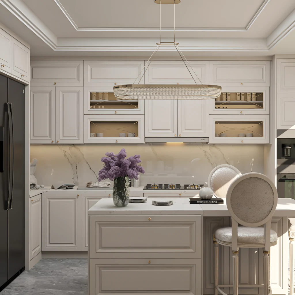 Дизайн-проект кутової кухні у класичному стилі