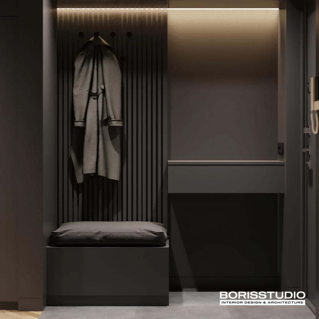 Інтер'єр квартири у темних тонах, фото №14