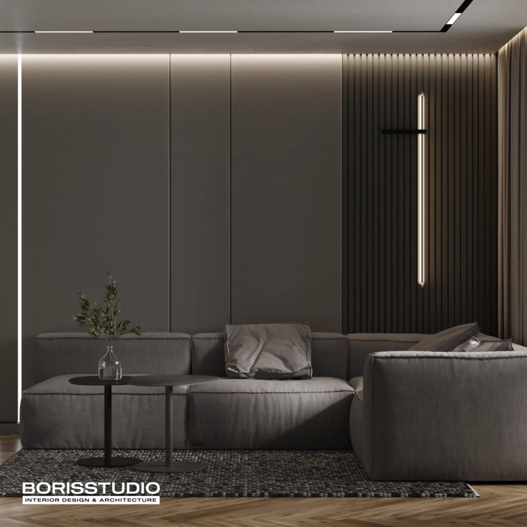 Інтер'єр квартири у темних тонах, фото №20