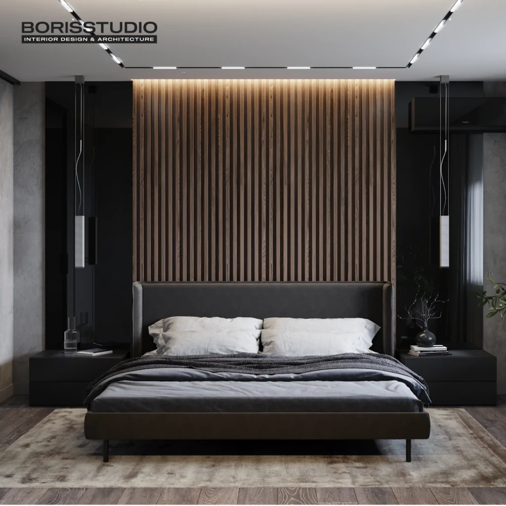 Інтер'єр квартири у темних тонах, фото №7